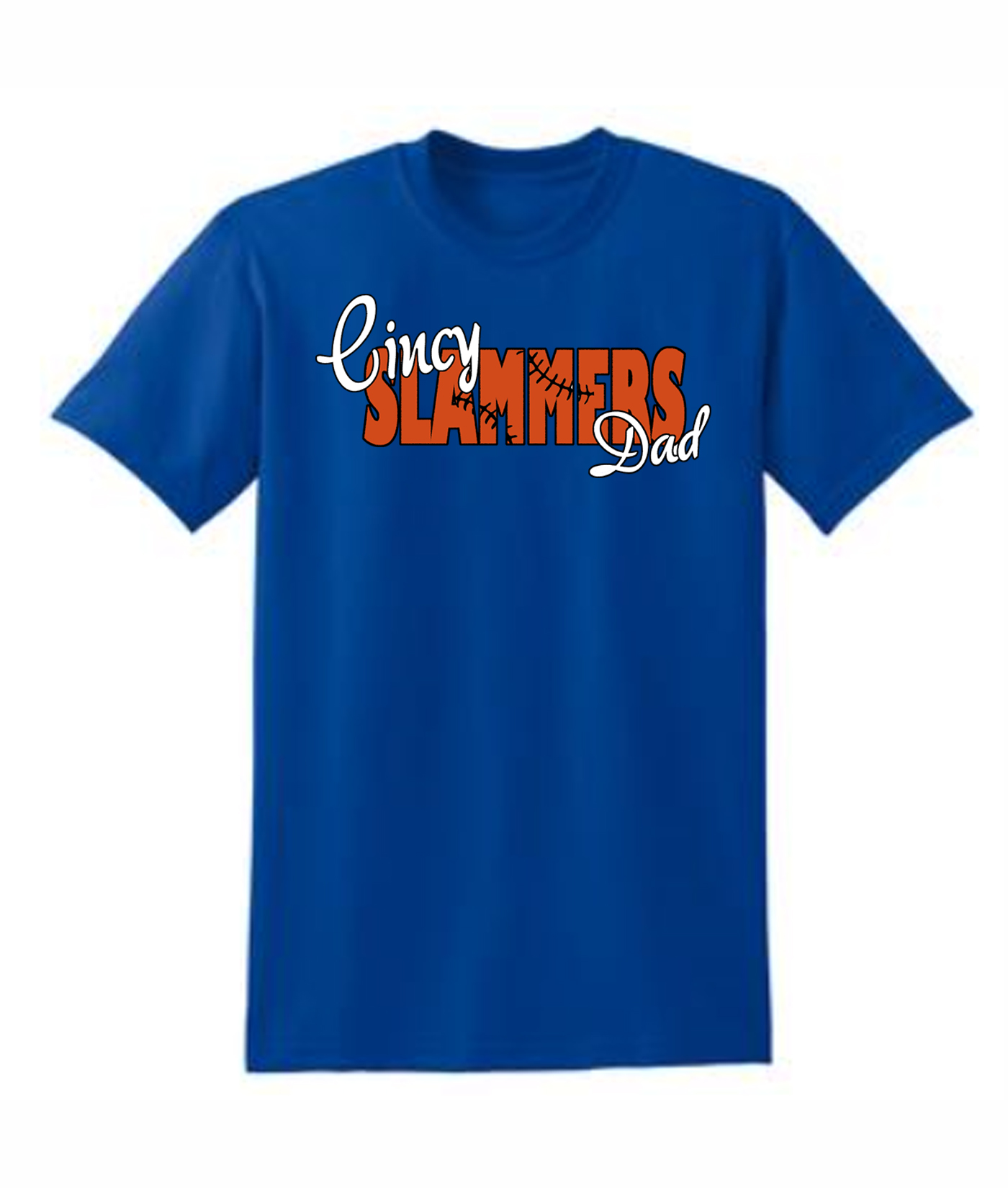 Cincy Slammers Royal Laced Letters T-Shirt for Dad