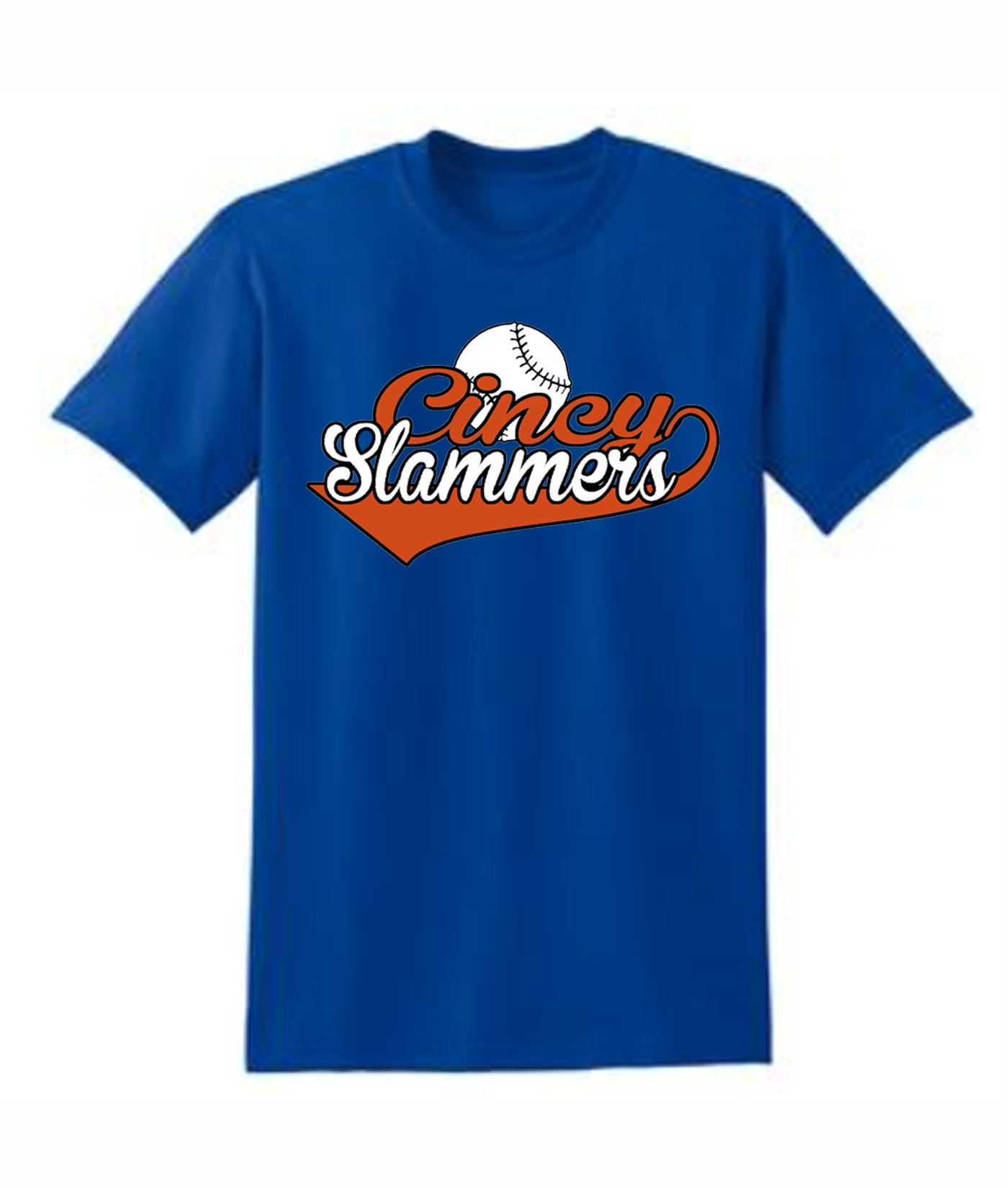 Cincy Slammers Royal Swoosh T-Shirt