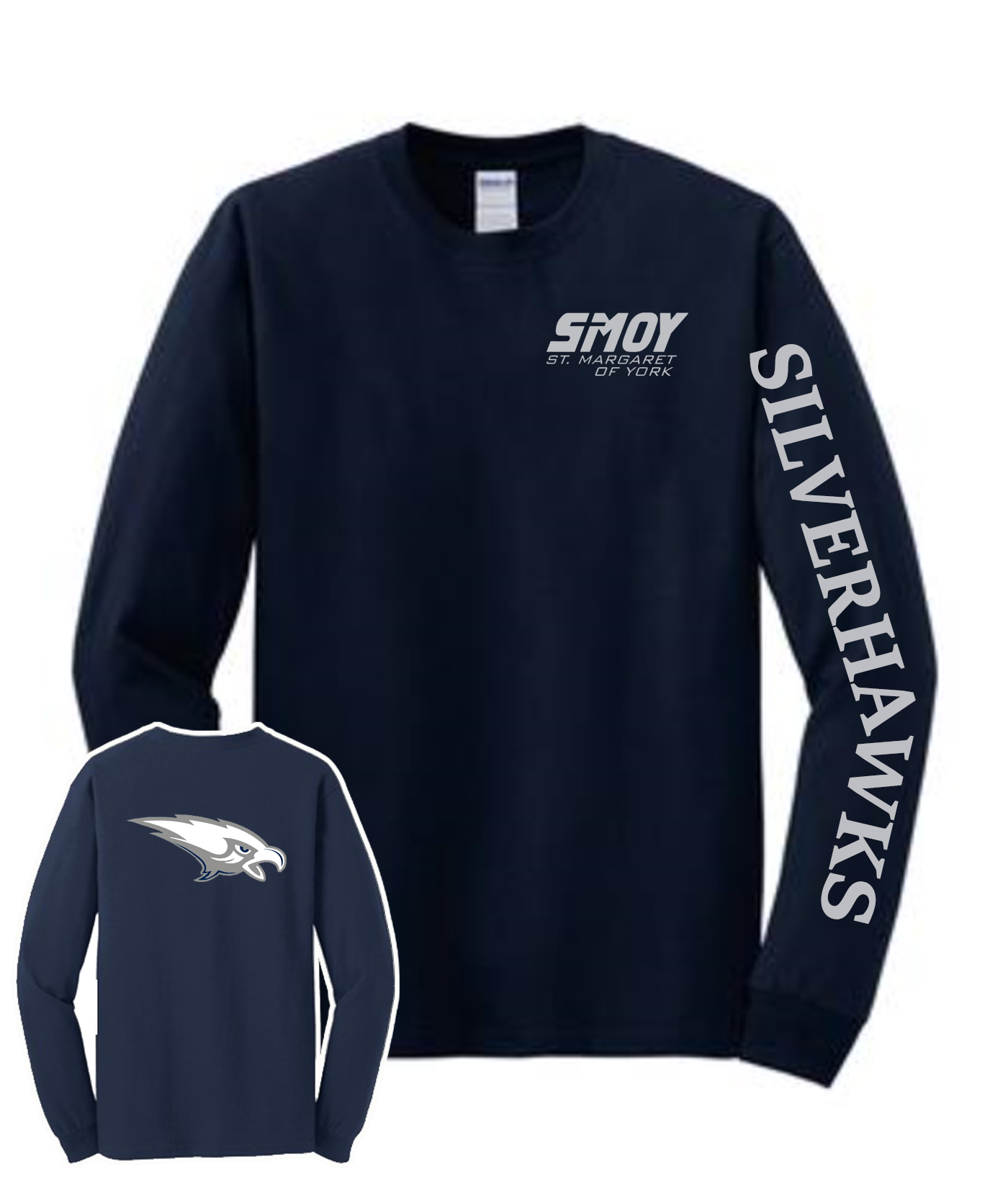 Silverhawks Long Sleeve Spirit T-Shirt
