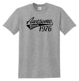 Awesome Since Sport Grey T-Shirt