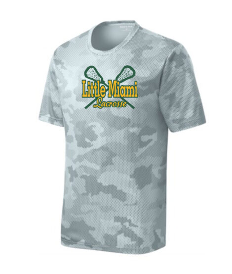 LM Lacrosse ST370 White Camo Tee Green Yellow