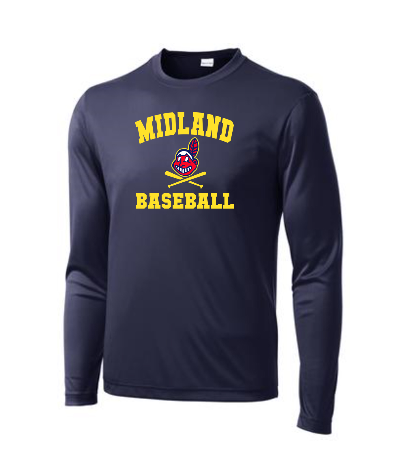 Midland Baseball Long Sleeve PosiCharge Competitor Tee (Adult/Ladies ...