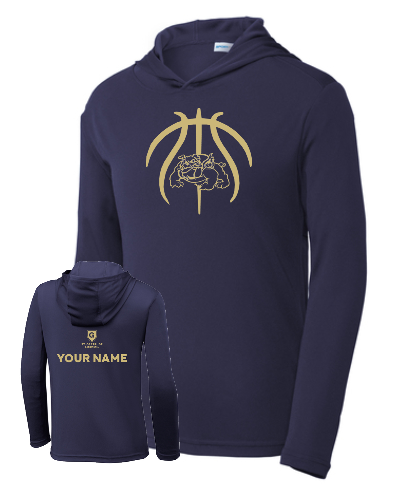 2021 Basketball Warm Up Hooded Long Sleeve DriFit T-Shirt  (Mens/Ladies/Youth)