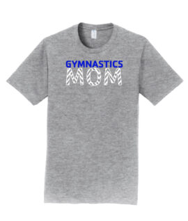 Gymnastics Mom Zig Zag Cotton Short Sleeve Cotton T-Shirt (Adult/Ladies/Youth)